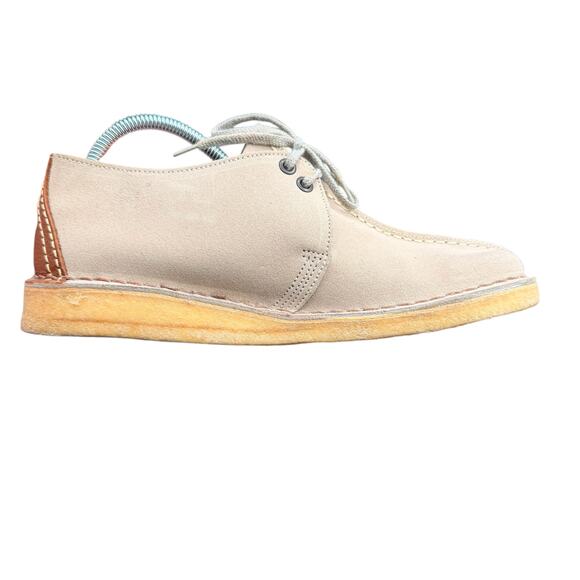 Clarks Women’s Suede Wallabee Chukka Shoes Beige Crepe Sole 8M - Picture 7 of 12